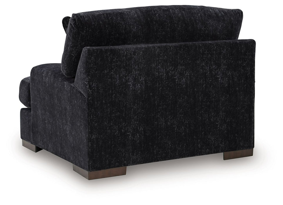 Whitmore Manor - Chair And A Half - Black Pearl - Tallahassee Discount Furniture (FL)