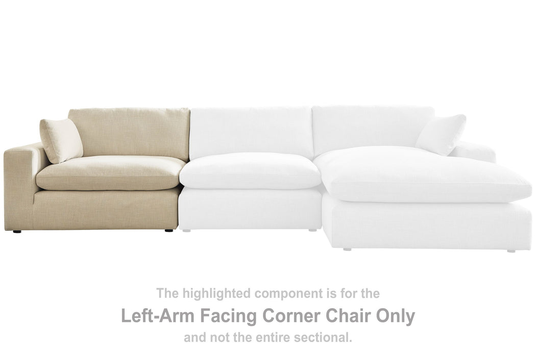 Elyza - LAF Corner Chair - Linen - Tallahassee Discount Furniture (FL)