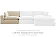 Elyza - LAF Corner Chair - Linen - Tallahassee Discount Furniture (FL)