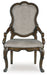 Maylee - Dark Brown - Dining Upholstered Arm Chair (Set of 2) - Tallahassee Discount Furniture (FL)