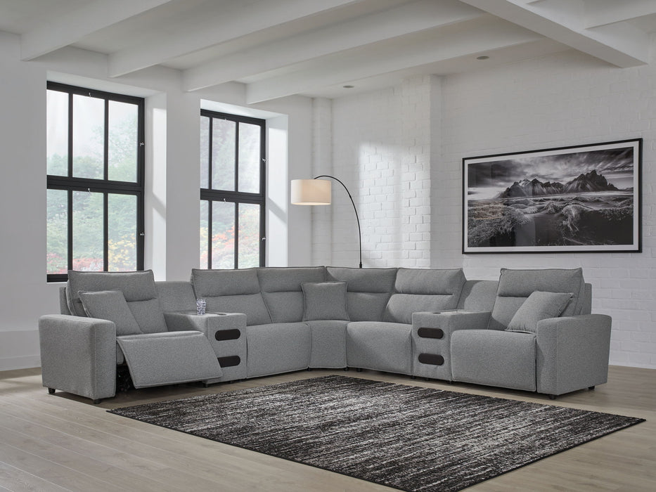 ModMax II - Salt And Pepper - Reclining Sectional - Tallahassee Discount Furniture (FL)