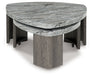 Surmour - Gray / Brown - Stacked Cocktail Table - Tallahassee Discount Furniture (FL)