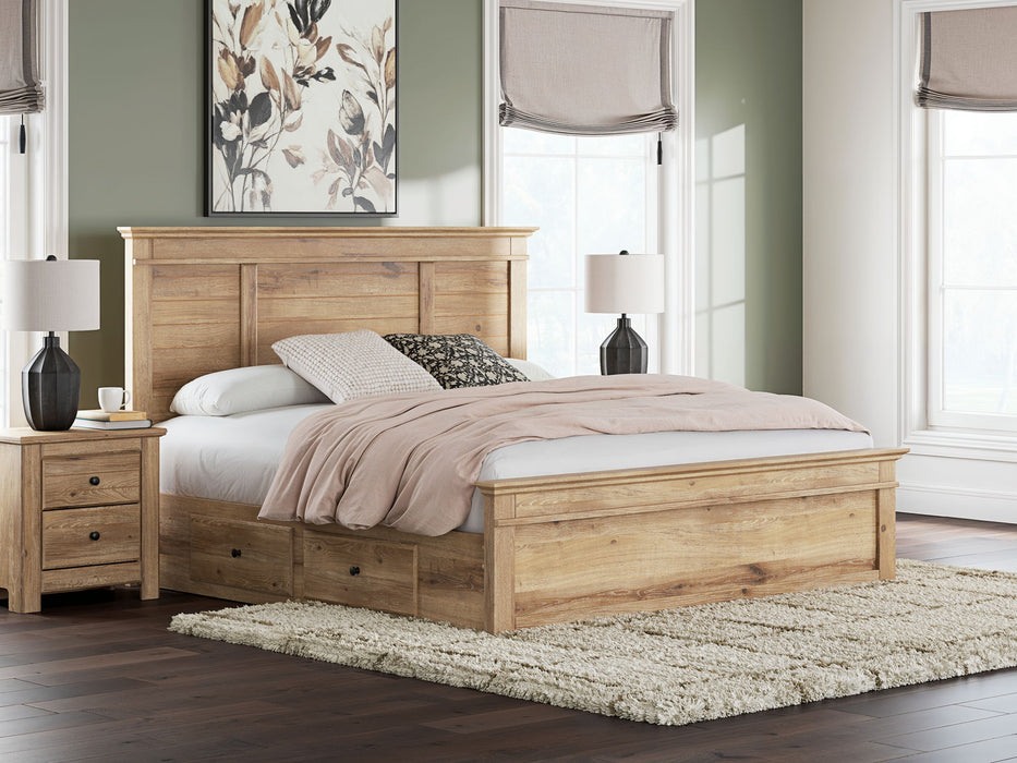 Makidern - Panel Storage Bed With Under Bed Storage Unit - Tallahassee Discount Furniture (FL)