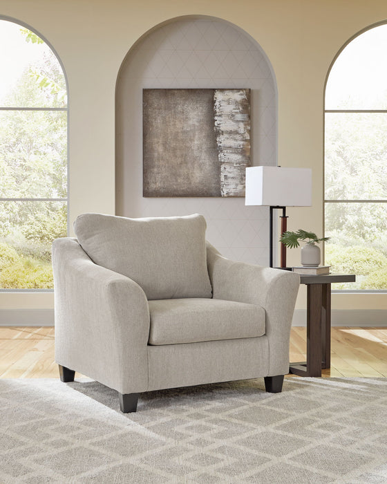 Willarae - 2 Pc. - Chair And A Half, Ottoman - Taupe - Tallahassee Discount Furniture (FL)