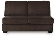 Kimlee - Chocolate - Armless Loveseat - Tallahassee Discount Furniture (FL)