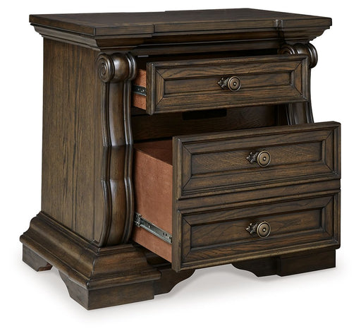 Maylee - Dark Brown - Three Drawer Night Stand - Tallahassee Discount Furniture (FL)