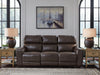 Crossplex - Smoke - Power Recline Sofa With Adjustable Headrest - Tallahassee Discount Furniture (FL)