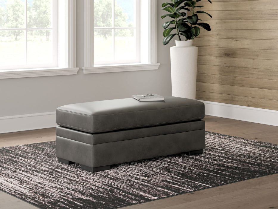 Lofton-Pike - Shadow - Oversized Accent Ottoman - Tallahassee Discount Furniture (FL)