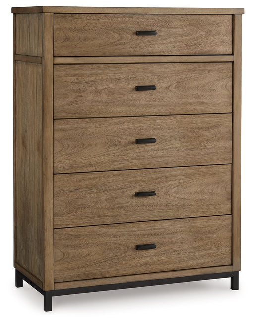 Tomtyn - Light Brown - Five Drawer Chest - Tallahassee Discount Furniture (FL)