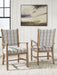 Ridgester - Dining Upholstered Arm Chair (Set of 2) - Light Brown - Tallahassee Discount Furniture (FL)