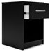 Finch - One Drawer Night Stand - Black - Tallahassee Discount Furniture (FL)