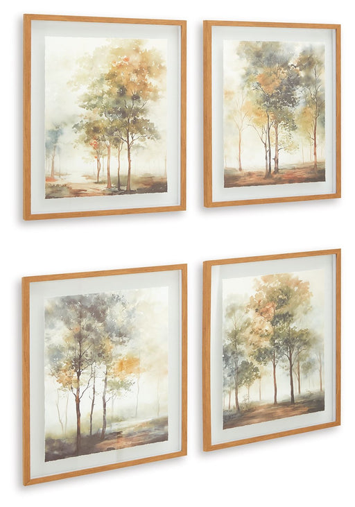 Bryneford - Multi - Wall Art Set (Set of 4) - Tallahassee Discount Furniture (FL)