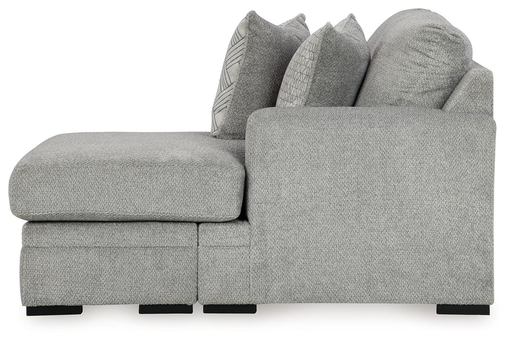 Casselbury - Cement - Raf Sofa Chaise - Tallahassee Discount Furniture (FL)