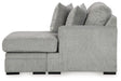 Casselbury - Cement - Raf Sofa Chaise - Tallahassee Discount Furniture (FL)