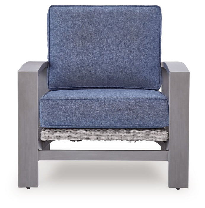 Half Moon Beach - Spring Lounge Chair - Blue / Gray - Tallahassee Discount Furniture (FL)