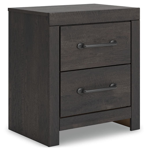 Hollivern - Dark Gray - Two Drawer Night Stand - Tallahassee Discount Furniture (FL)