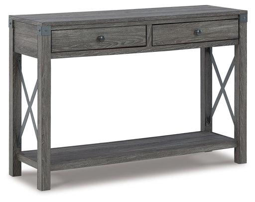Freedan - Console Sofa Table - Grayish Brown - Tallahassee Discount Furniture (FL)