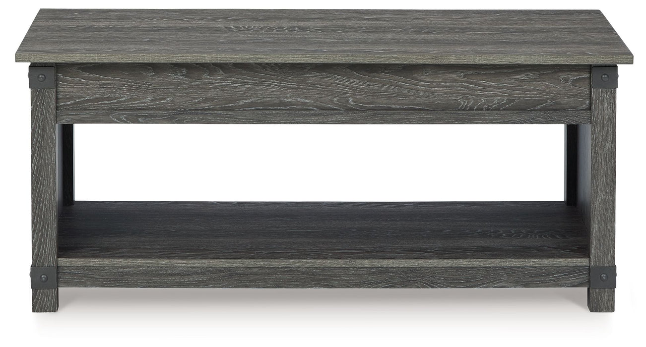 Freedan - Rect Lift Top Cocktail Table - Grayish Brown - Tallahassee Discount Furniture (FL)