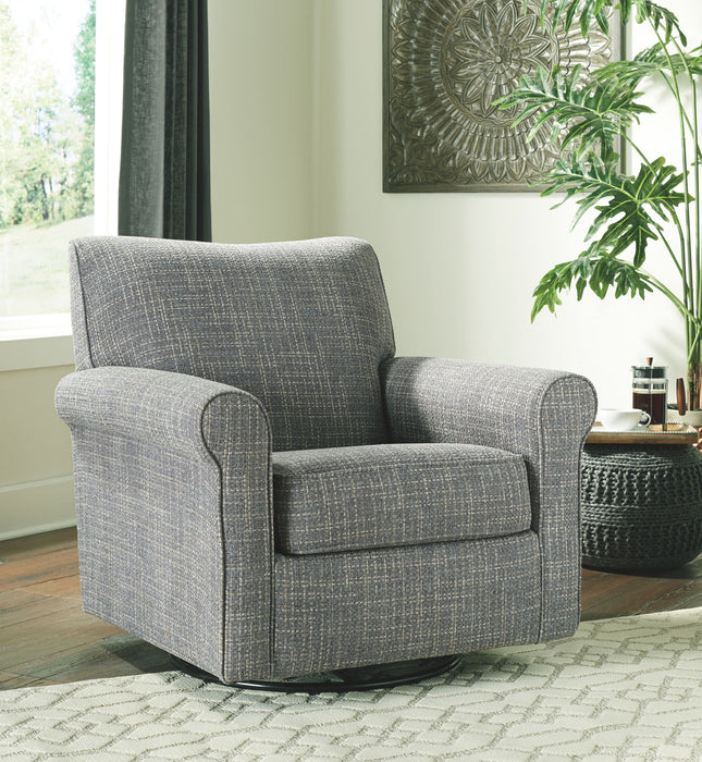 Renley - Ash - Swivel Glider Accent Chair - Tallahassee Discount Furniture (FL)