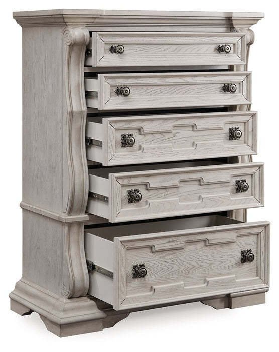 Bruchandi - Antique White - Five Drawer Chest - Tallahassee Discount Furniture (FL)