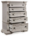 Bruchandi - Antique White - Five Drawer Chest - Tallahassee Discount Furniture (FL)