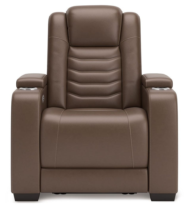 High Impact - Tobacco - Power Recliner / Adj Headrest - Tallahassee Discount Furniture (FL)