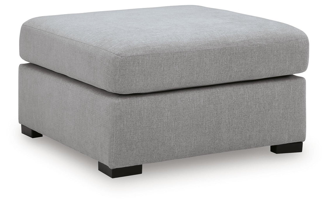 Lakepoint - Oversized Accent Ottoman - Nickel - Tallahassee Discount Furniture (FL)