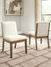 Marxmore - Dining Upholstered Side Chair (Set of 2) - Beige / Brown - Tallahassee Discount Furniture (FL)