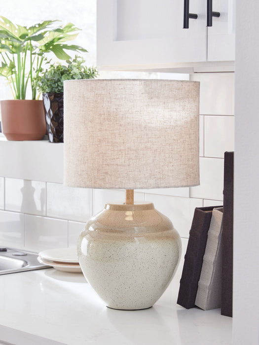 Waldish - Cream / Beige - Metal Table Lamp - Tallahassee Discount Furniture (FL)