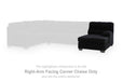 SimpleJoy - RAF Corner Chaise - Onyx - Tallahassee Discount Furniture (FL)