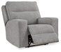 Biscoe - Pewter - Power Recliner /Adj Headrest - Tallahassee Discount Furniture (FL)