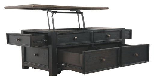Tyler Creek - Grayish Brown / Black - Lift Top Cocktail Table - Tallahassee Discount Furniture (FL)
