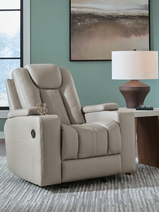 Elevate Edges - Glider Recliner - Coin - Tallahassee Discount Furniture (FL)