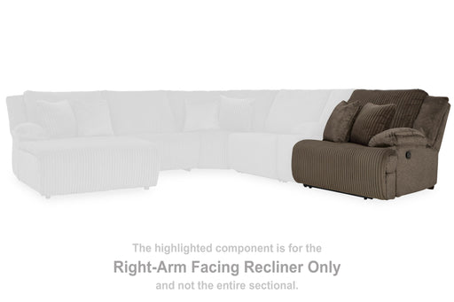 Top Tier - Chocolate - Raf Zero Wall Recliner - Tallahassee Discount Furniture (FL)