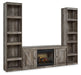 Wynnlow - Gray - 3-Piece Entertainment Center With Electric Fireplace - Tallahassee Discount Furniture (FL)