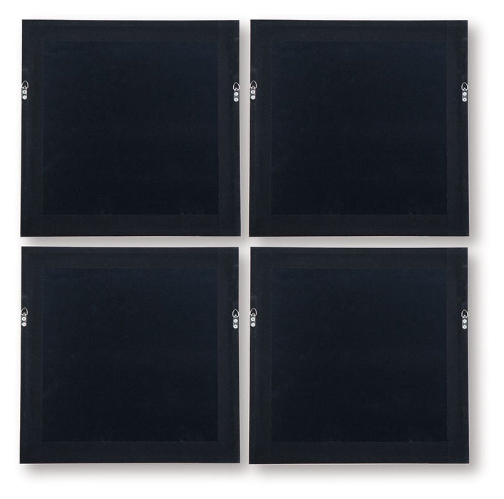 Dallbourne - White / Gold Finish - Wall Art Set (Set of 4) - Tallahassee Discount Furniture (FL)