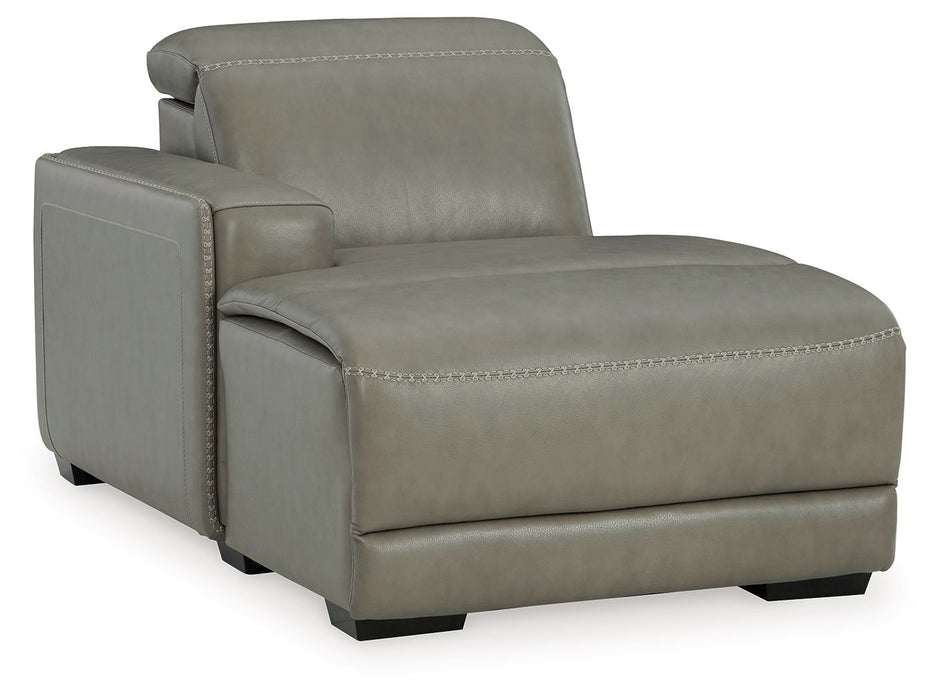 Correze - LAF PWR Reclining Back Chaise - Gray - Tallahassee Discount Furniture (FL)