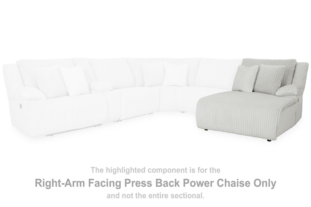 Top Tier - Alloy - Raf Press Back Power Chaise - Tallahassee Discount Furniture (FL)