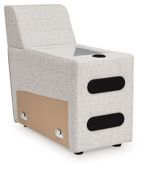 Modmax II - Console With Audio System - Stone - Tallahassee Discount Furniture (FL)