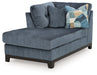 Maxon Place - Navy - Laf Corner Chaise - Tallahassee Discount Furniture (FL)