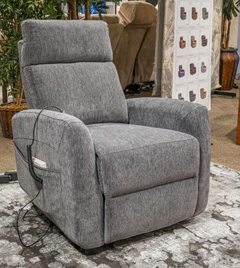 Arthington - Power Lift Recliner - Slate - Tallahassee Discount Furniture (FL)