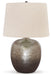 Magalie - Metal Table Lamp  - Antique Silver Finish - Tallahassee Discount Furniture (FL)