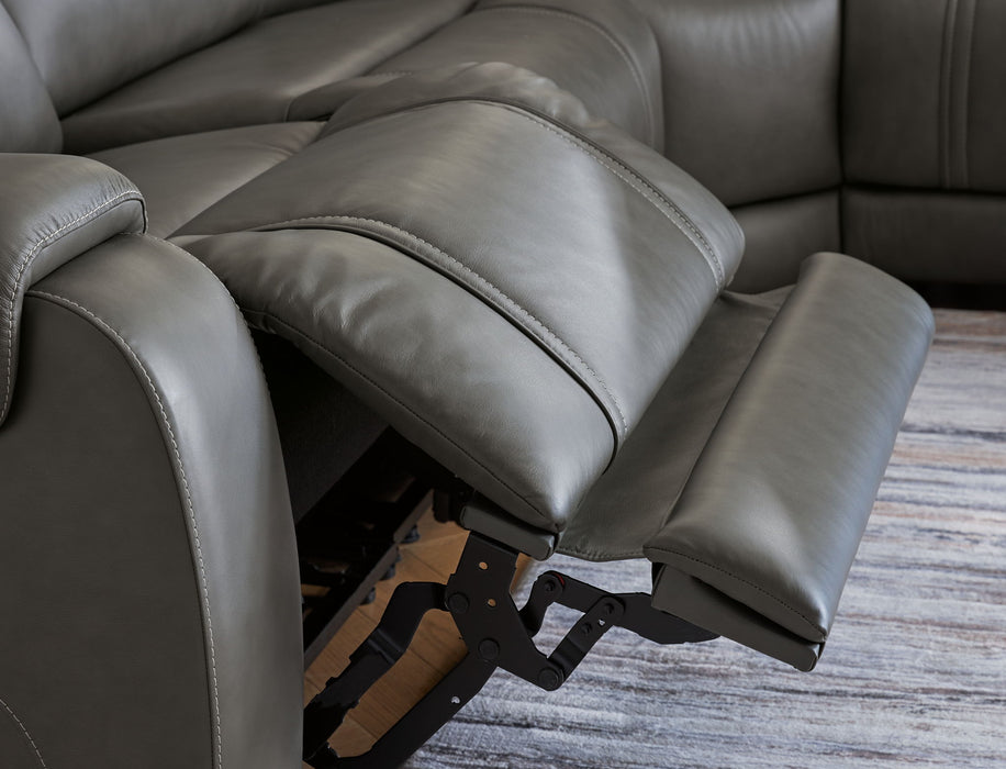 5Z - Pittson - Power Reclining Sectional - Tallahassee Discount Furniture (FL)