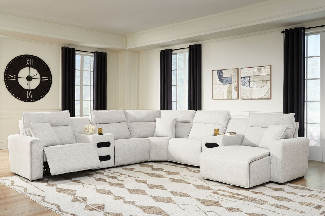 Modmax II - Reclining Sectional - Stone - Tallahassee Discount Furniture (FL)