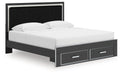 Zuraleus - Upholstered Panel Platform Storage Bed - Tallahassee Discount Furniture (FL)