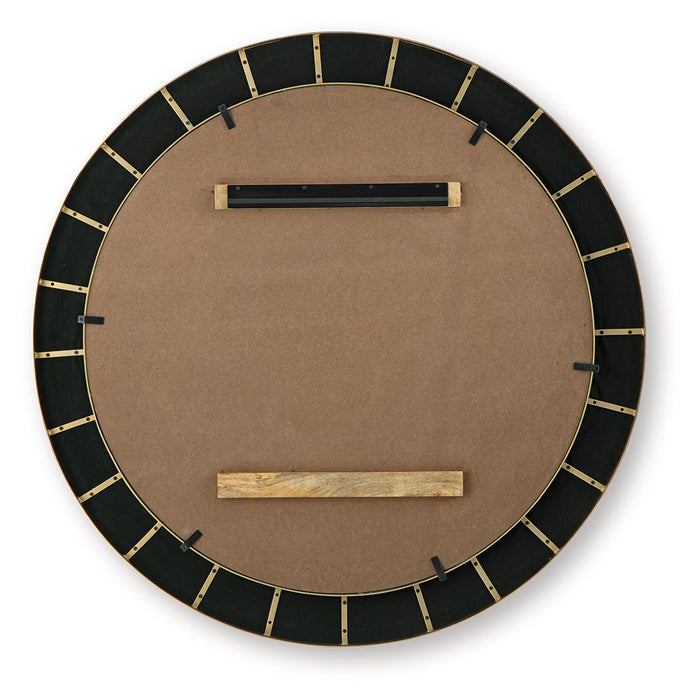 Corinsworth - Accent Mirror - Charcoal / Brass Finish - Tallahassee Discount Furniture (FL)