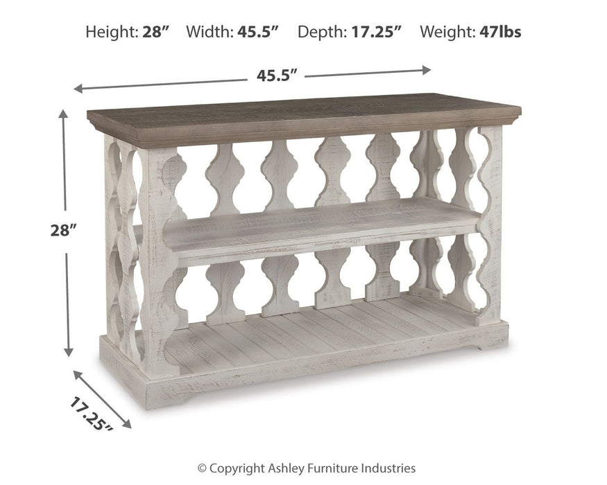 Havalance - Console Sofa Table - Gray / White - Tallahassee Discount Furniture (FL)