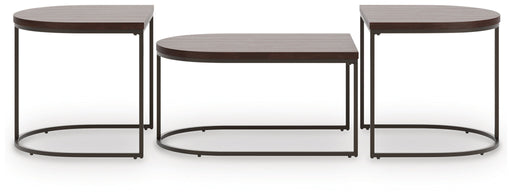 Vanmore - Dark Brown - Occasional Table Set (Set of 3) - Tallahassee Discount Furniture (FL)