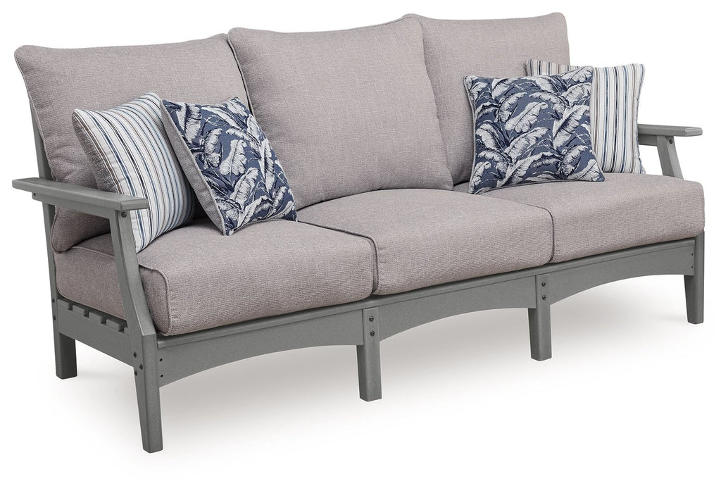 Cove Beach - Sofa With Cushion - Gray - Tallahassee Discount Furniture (FL)