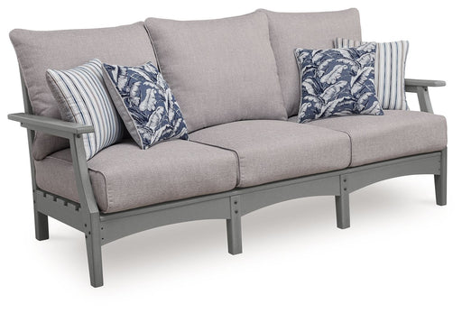 Cove Beach - Sofa With Cushion - Gray - Tallahassee Discount Furniture (FL)